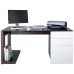 Single Pedestal Glass Top Computer Workstation - Sorbonne