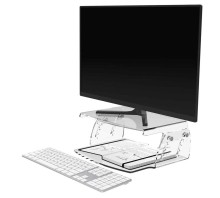 Height Adjustable Acrylic Monitor Stand 550 Height Adjustable Acrylic Monitor Stand 550