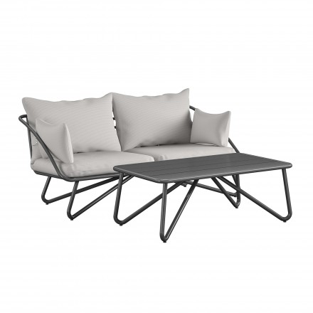 Teddi Outdoor Loveseat & Coffee Table Set 