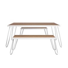 Paulette Table and Bench Set