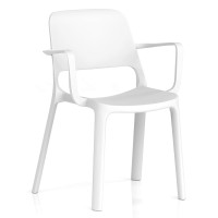 Nest Loop Stacking Cafe & Bistro Chair with Arms