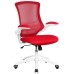 Luna Mesh Back with Folding Arms (White Frame)