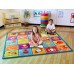 Square Alphabet Carpet