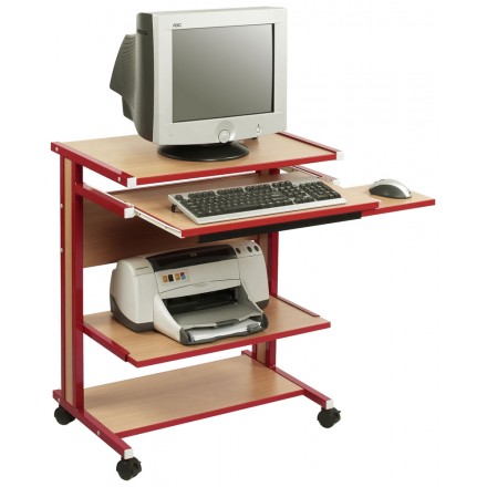 Mobile Computer Trolley with Mouse Shelf CF7016