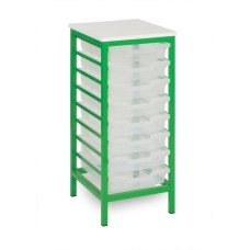 8 Slot Metal Frame Tray Storage Unit