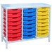 24 Slot Metal Frame Tray Storage Unit