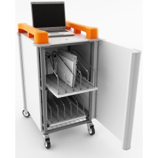 10 Bay Vertical Laptop Trolley