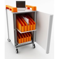 20 Bay Vertical Netbook Trolley