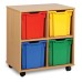 4 Extra Large Tray Shelf Storage Unit
