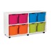 8 Extra Large Tray Shelf Storage Unit