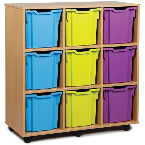 9 Extra Large Tray Shelf Storage Unit