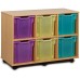 6 Extra Large Tray Shelf Storage Unit