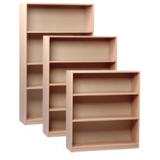 Open Bookcases with Adjustable Shelves