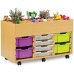 6 Bay Kinderbox with 12 Slot Tray Storage Unit