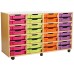 16 Medium Tray Shelf Storage Unit